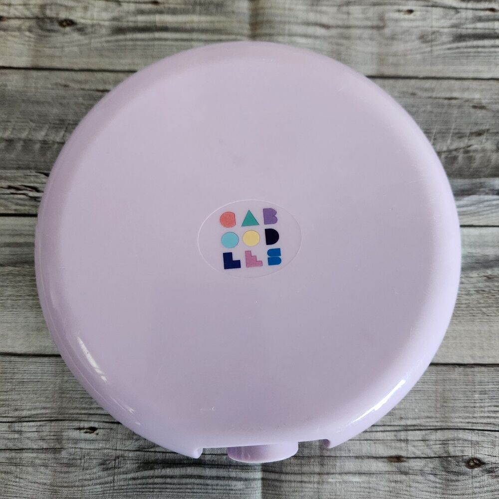CABOODLES Round Lilac Make up Cosmetic Case Compact style Organizer mirror small